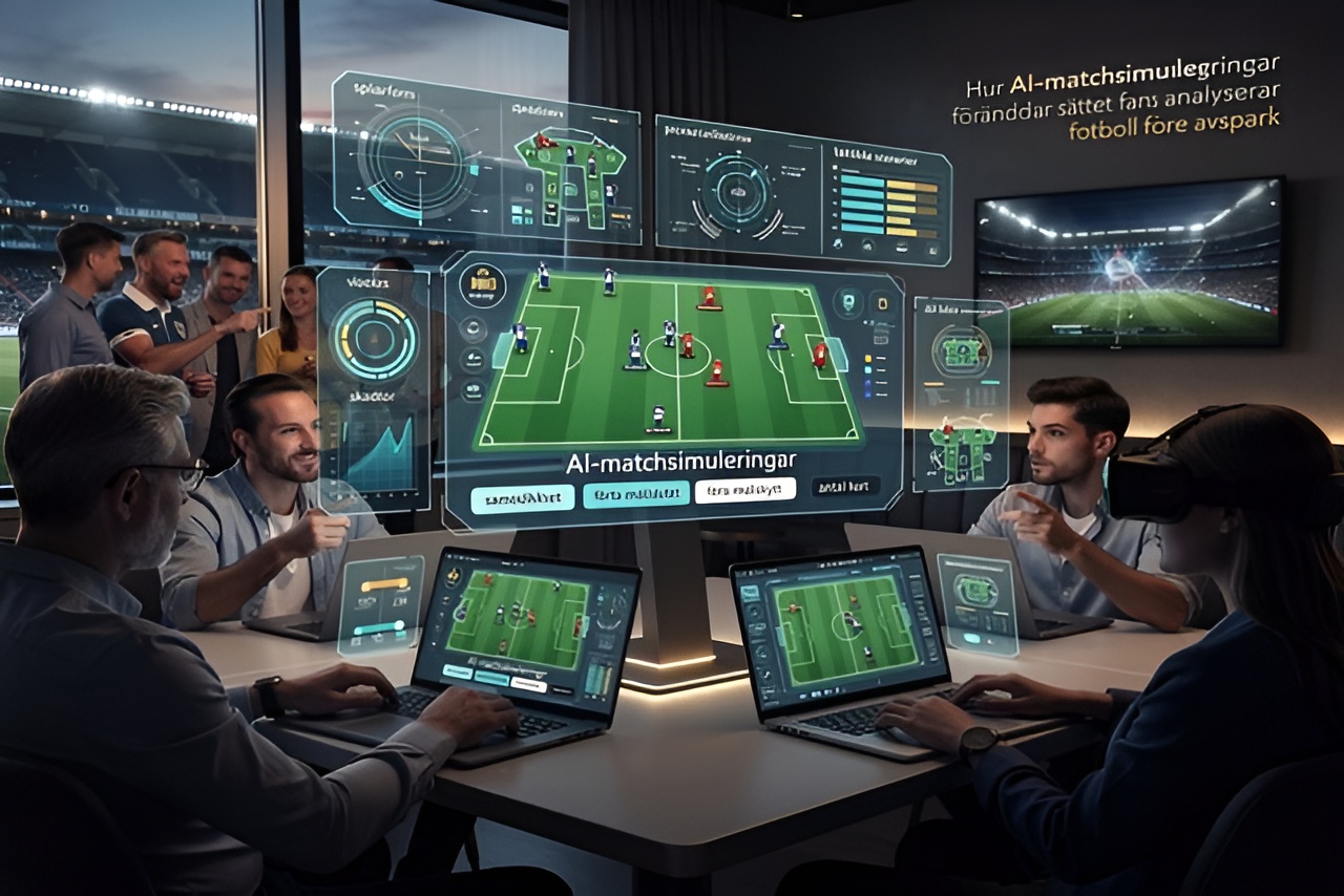 Hur AI-matchsimuleringar förändrar sättet fans analyserar fotboll före avspark
